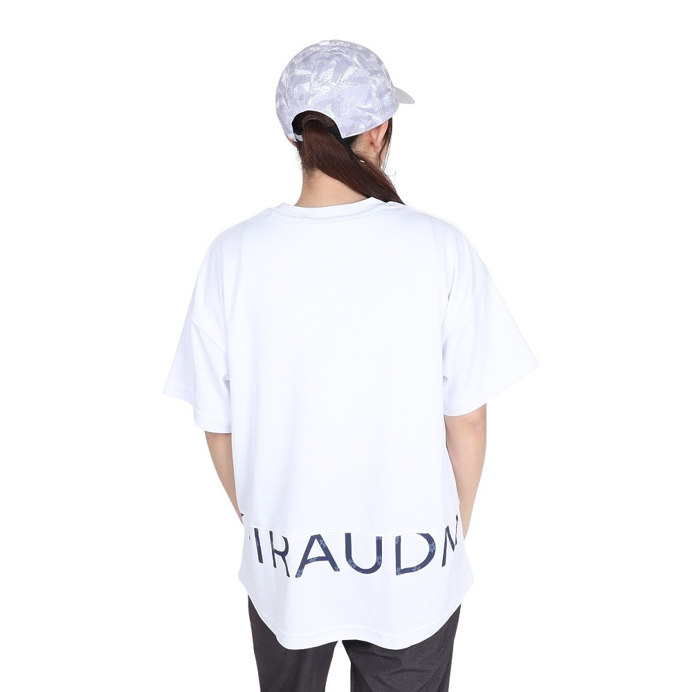 ジローム（GIRAUDM）（レディース）ドライプラス プリント半袖Tシャツ MST45E CT5S0034-TR864-GRES WHT