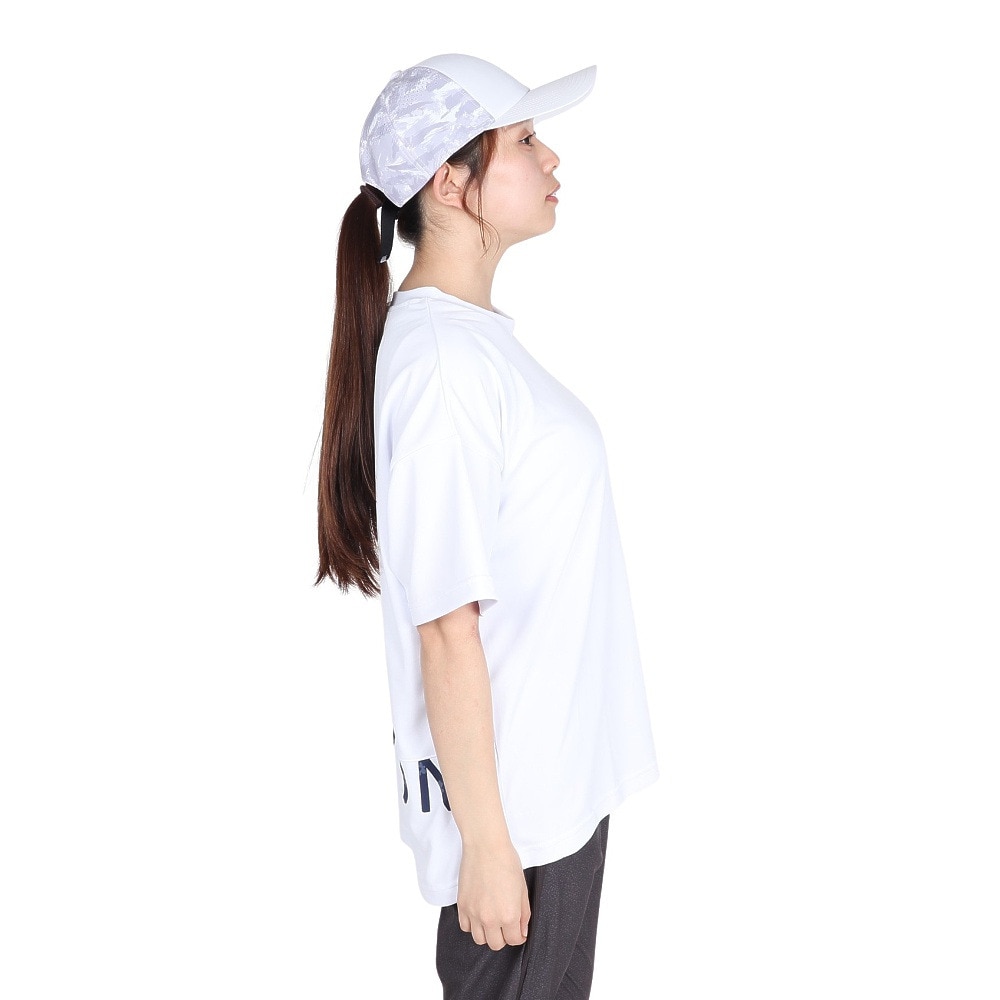 ジローム（GIRAUDM）（レディース）ドライプラス プリント半袖Tシャツ MST45E CT5S0034-TR864-GRES WHT