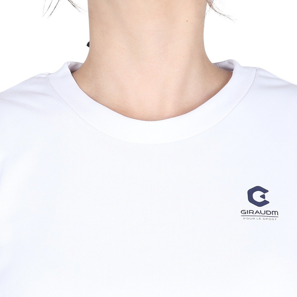 ジローム（GIRAUDM）（レディース）ドライプラス プリント半袖Tシャツ MST45E CT5S0034-TR864-GRES WHT