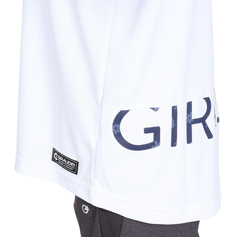 ジローム（GIRAUDM）（レディース）ドライプラス プリント半袖Tシャツ MST45E CT5S0034-TR864-GRES WHT