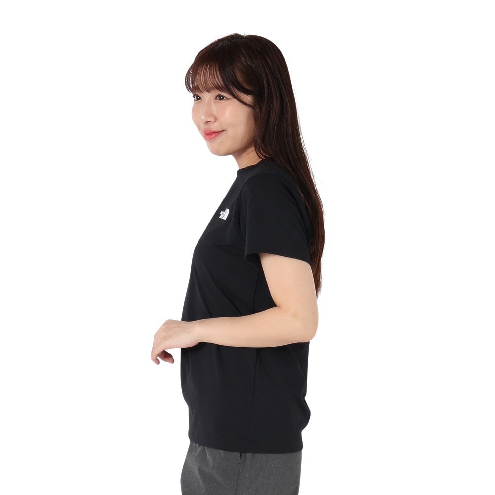 ザ・ノース・フェイス（THE NORTH FACE）（レディース）半袖 ES フラワーボックスロゴ Tシャツ NTW32583 K