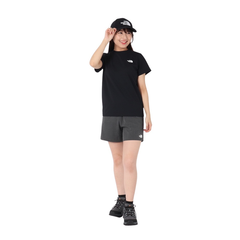 ザ・ノース・フェイス（THE NORTH FACE）（レディース）半袖 ES フラワーボックスロゴ Tシャツ NTW32583 K