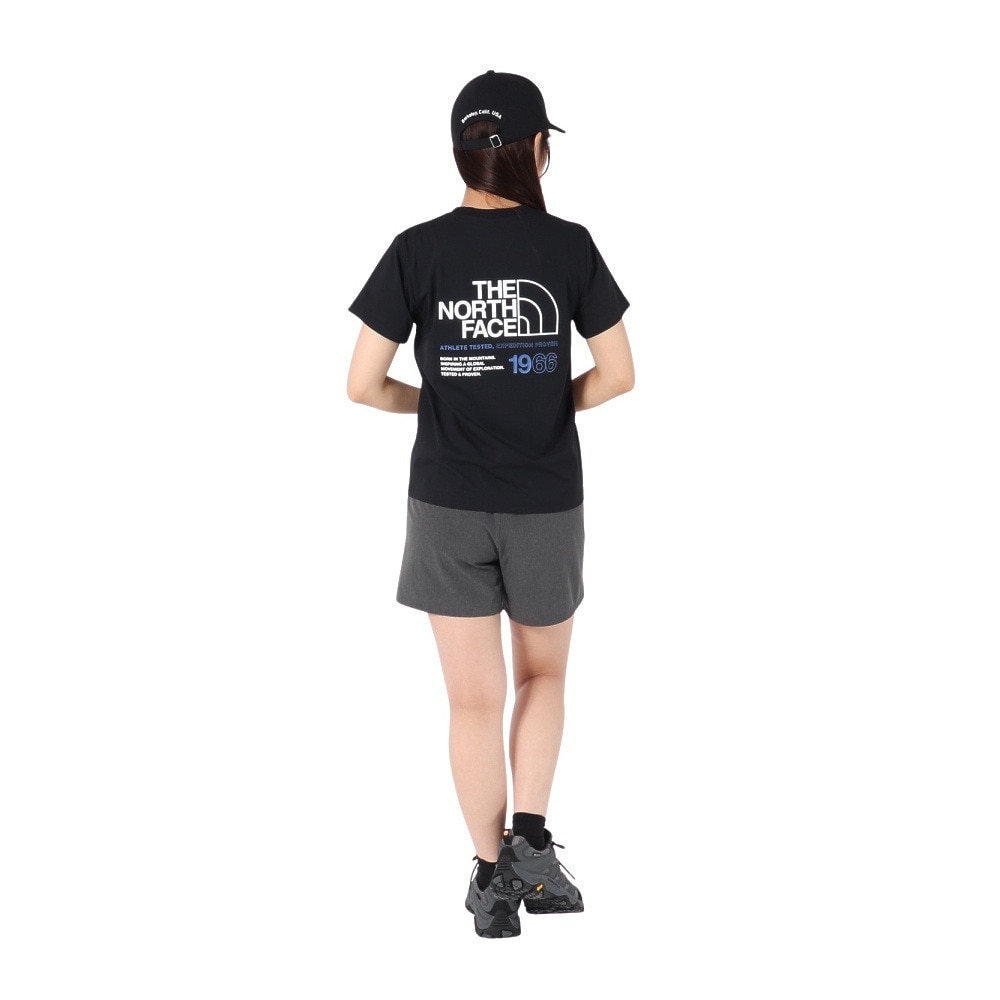 ザ・ノース・フェイス（THE NORTH FACE）（レディース）半袖 ES66 ロゴTシャツ NTW32585 K