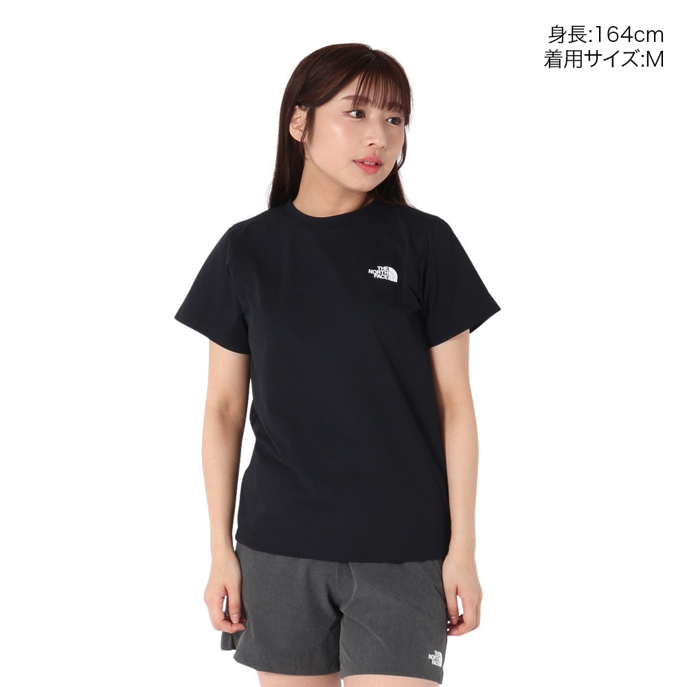ザ・ノース・フェイス（THE NORTH FACE）（レディース）半袖 ES66 ロゴTシャツ NTW32585 K