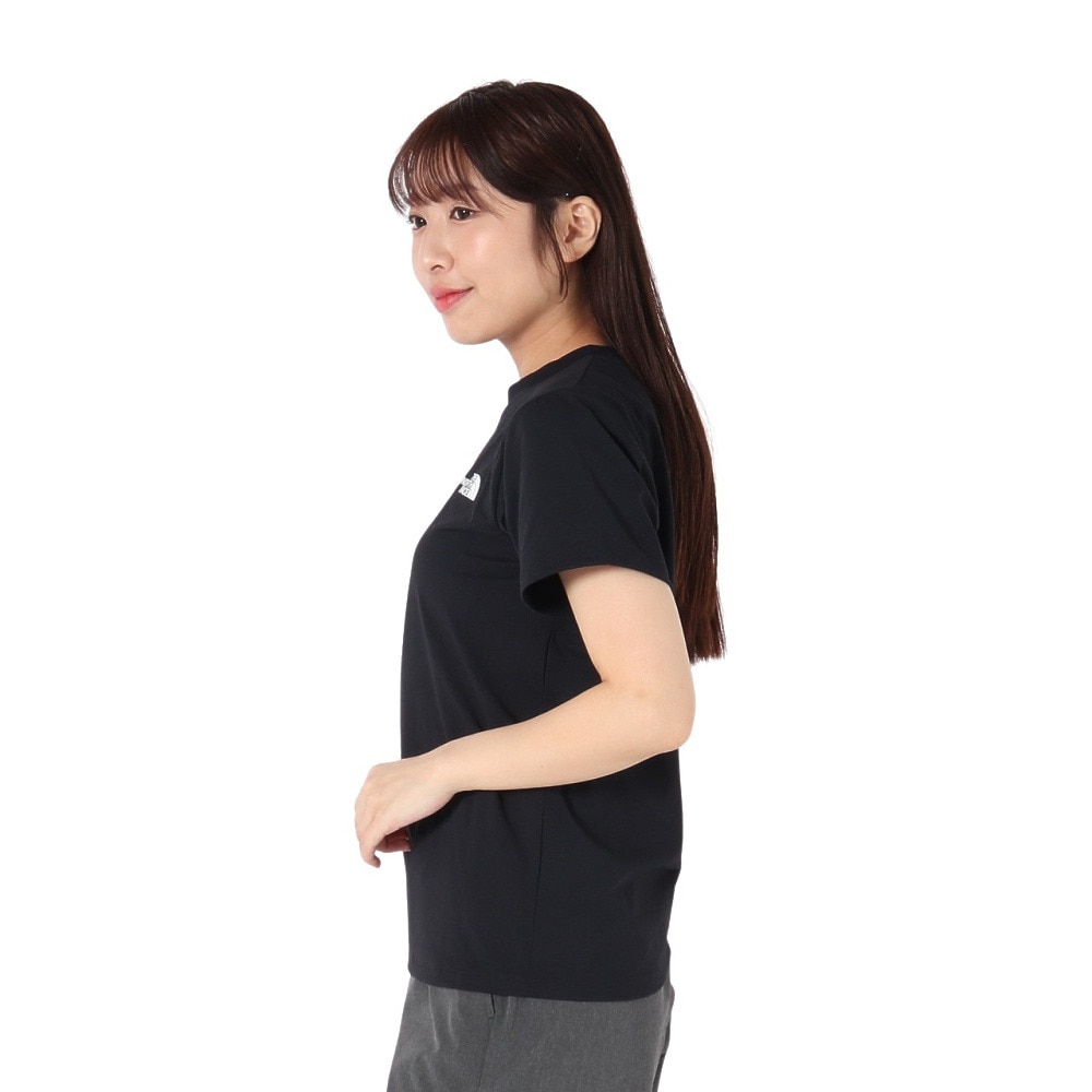 ザ・ノース・フェイス（THE NORTH FACE）（レディース）半袖 ES66 ロゴTシャツ NTW32585 K