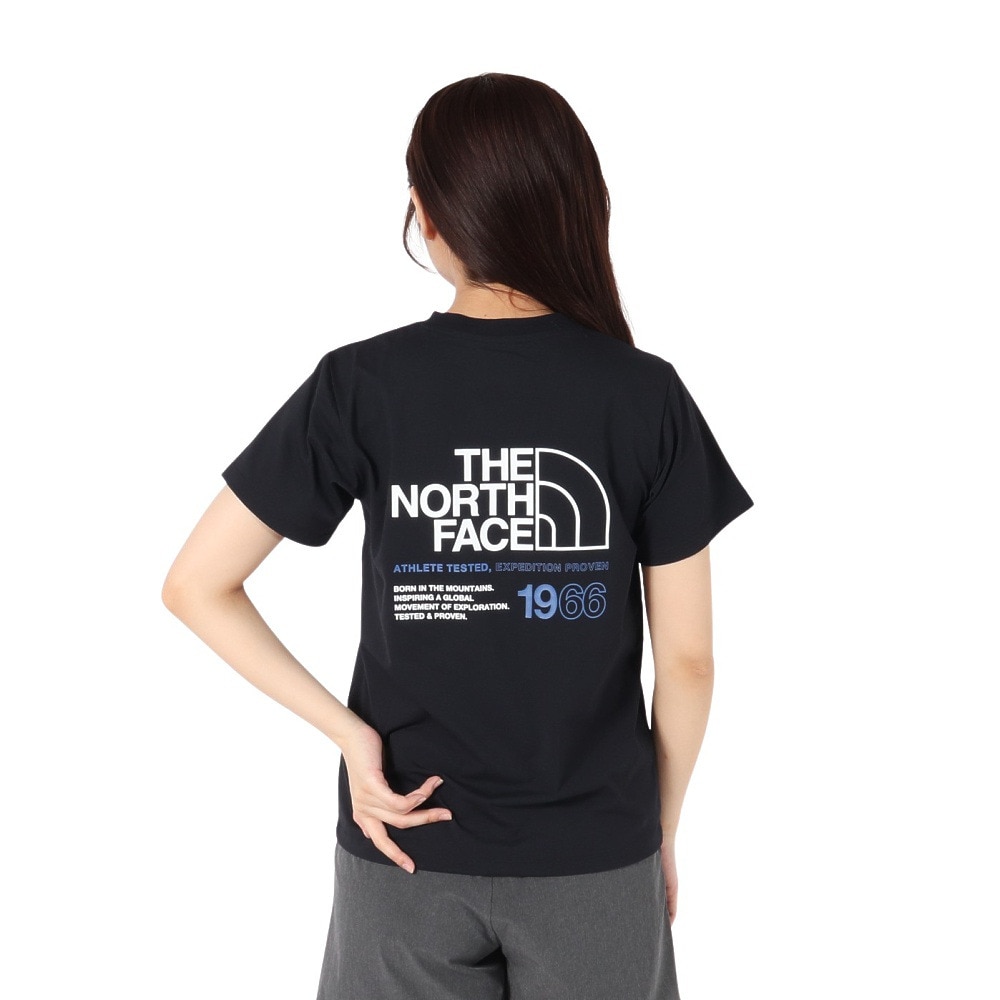 ザ・ノース・フェイス（THE NORTH FACE）（レディース）半袖 ES66 ロゴTシャツ NTW32585 K
