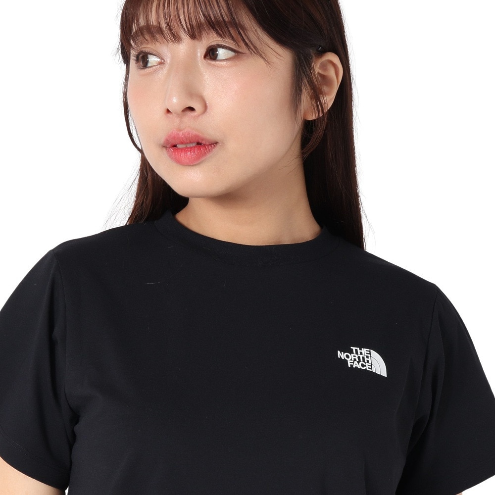 ザ・ノース・フェイス（THE NORTH FACE）（レディース）半袖 ES66 ロゴTシャツ NTW32585 K