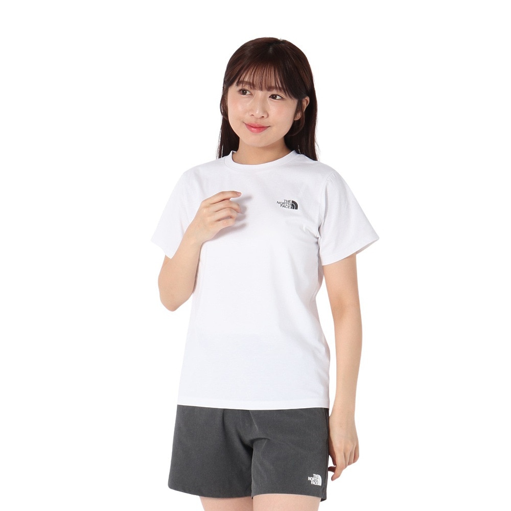 ザ・ノース・フェイス（THE NORTH FACE）（レディース）半袖 ES66 ロゴTシャツ NTW32585 W