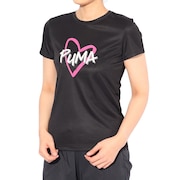 (レディース)ESS CHM ロゴ半袖Tシャツ 686922 01 BLK