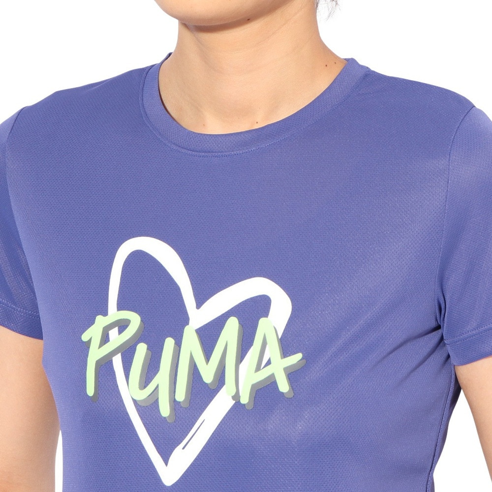 プーマ（PUMA）（レディース）ESS CHM ロゴ半袖Tシャツ 686922 46 BGRY