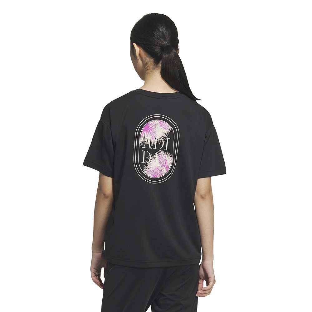 アディダス（adidas）（レディース）カラット グラフィック ルーズフィット半袖Tシャツ TV400-JY9133