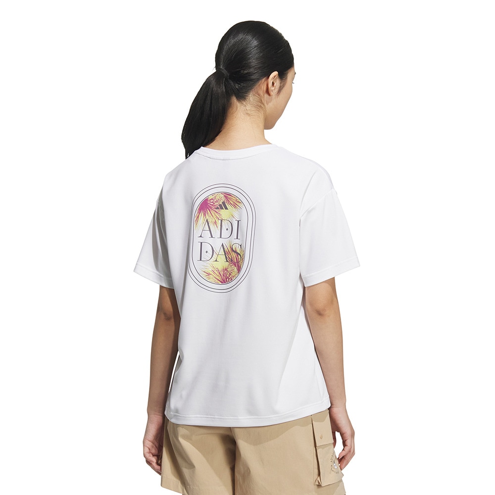 アディダス（adidas）（レディース）カラット グラフィック ルーズフィット半袖Tシャツ TV400-JY9176