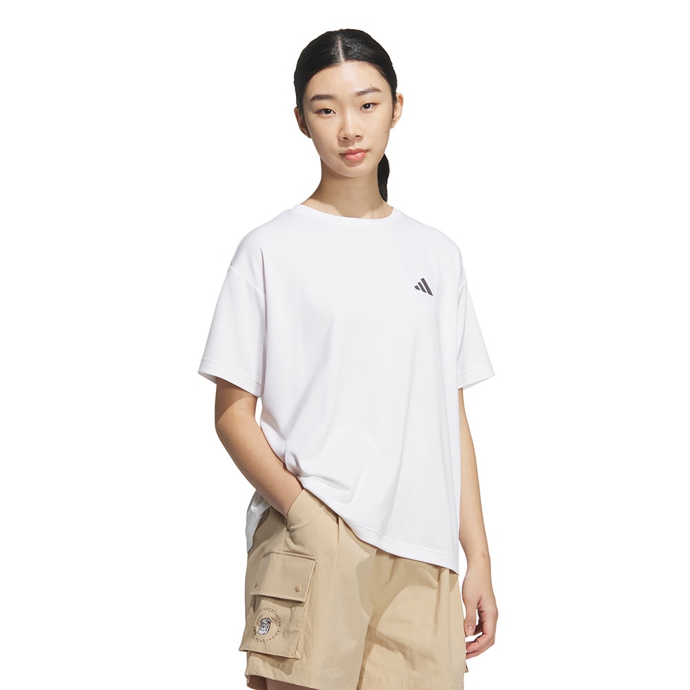 アディダス（adidas）（レディース）カラット グラフィック ルーズフィット半袖Tシャツ TV400-JY9176