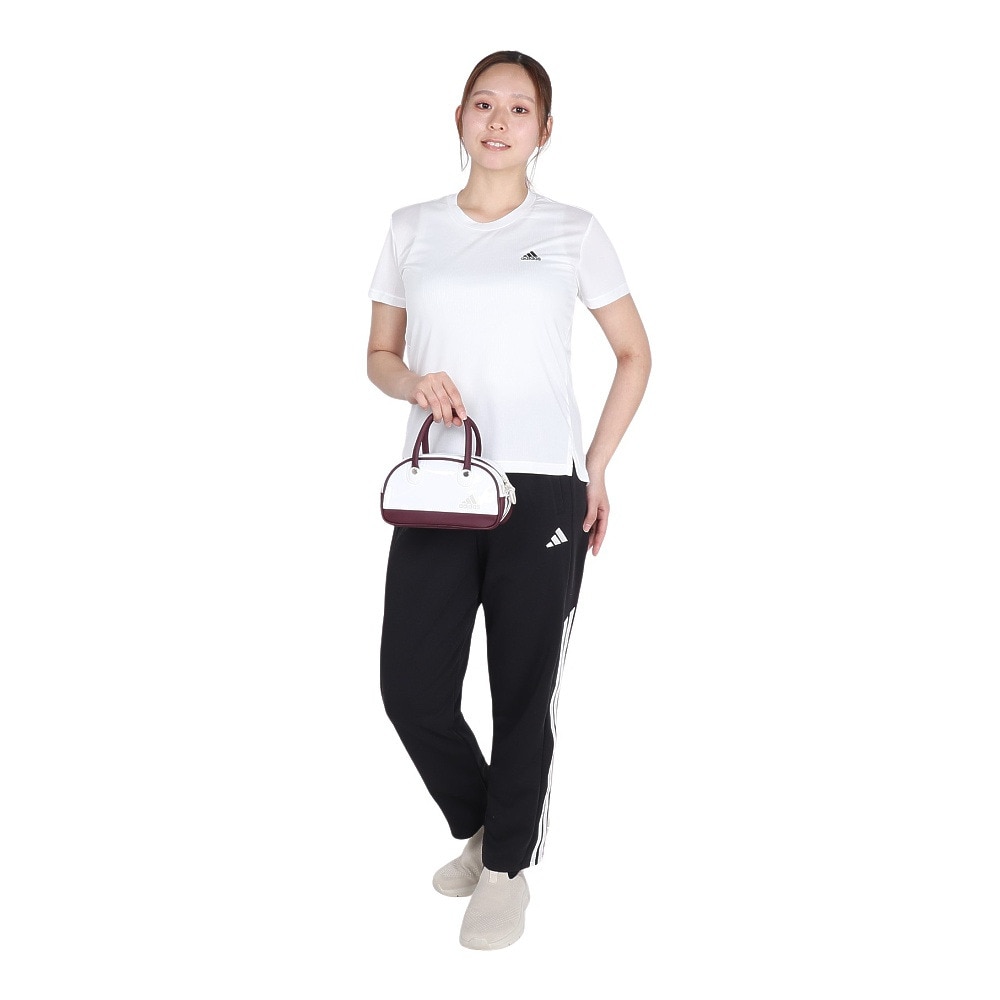 アディダス（adidas）（レディース）AEROREADY デザインド トゥ ムーブ 3ストライプス スポーツ半袖Tシャツ 28838-GL3812