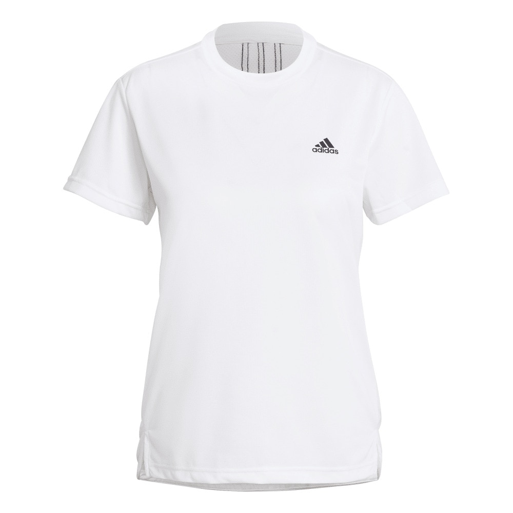 アディダス（adidas）（レディース）AEROREADY デザインド トゥ ムーブ 3ストライプス スポーツ 半袖Tシャツ 28838-GL3812