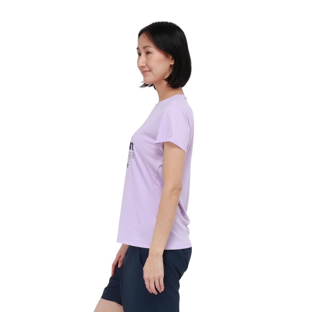 ジローム（GIRAUDM）（レディース）ドライプラスクール シャインブロックUV AURA 半袖Tシャツ CT6S0026-TR864-GRSD LAV