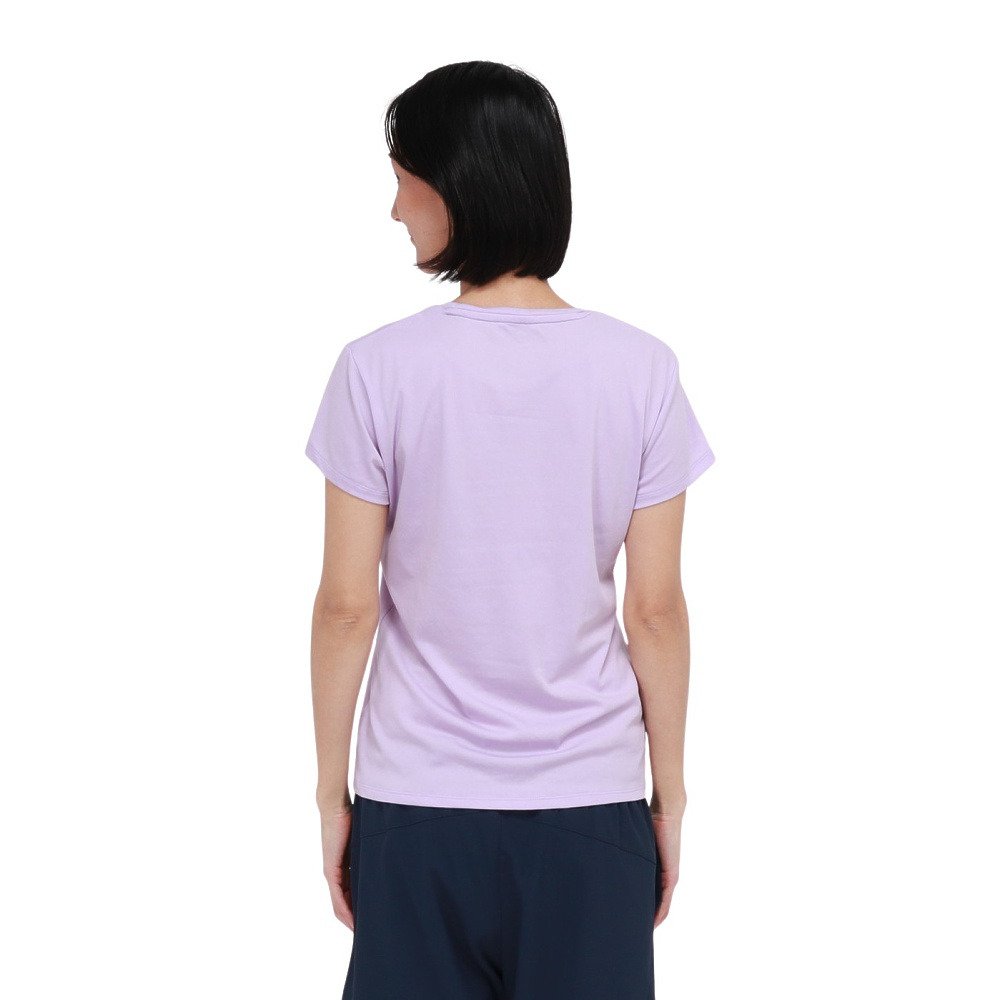 ジローム（GIRAUDM）（レディース）ドライプラスクール シャインブロックUV AURA 半袖Tシャツ CT6S0026-TR864-GRSD LAV