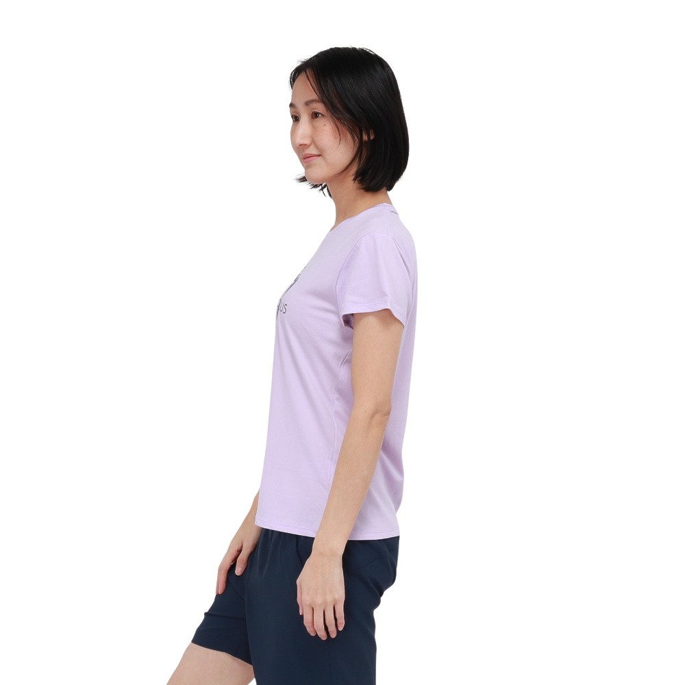 ジローム（GIRAUDM）（レディース）ドライプラスクール シャインブロックUV GEOGRACE 半袖Tシャツ CT6S0027-TR864-GRSD LAV