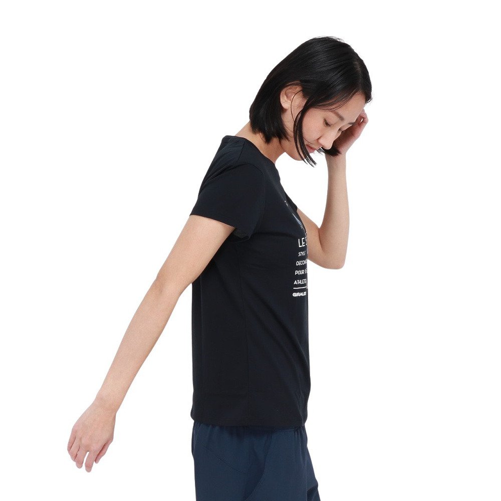 ジローム（GIRAUDM）（レディース）ドライプラスクール シャインブロックUV GEOGRACE 半袖Tシャツ CT6S0027-TR864-GRSD NVY