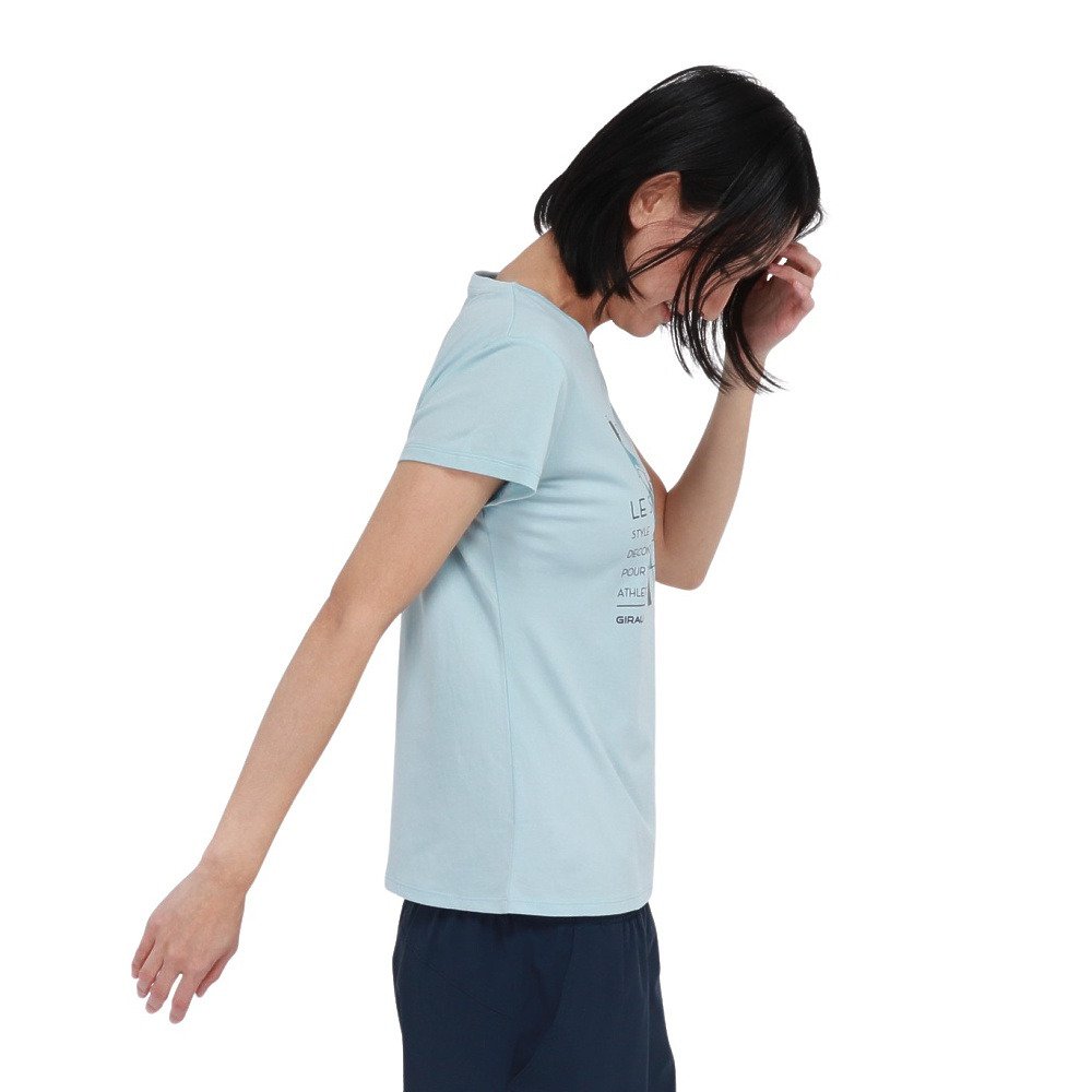 ジローム（GIRAUDM）（レディース）ドライプラスクール シャインブロックUV GEOGRACE 半袖Tシャツ CT6S0027-TR864-GRSD SAX