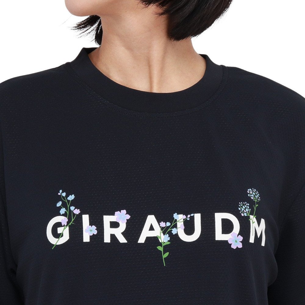 ジローム（GIRAUDM）（レディース）ドライプラスクール シャインブロック スループラス UV BLOOM CT6S0029-TR864-GRSD NVY