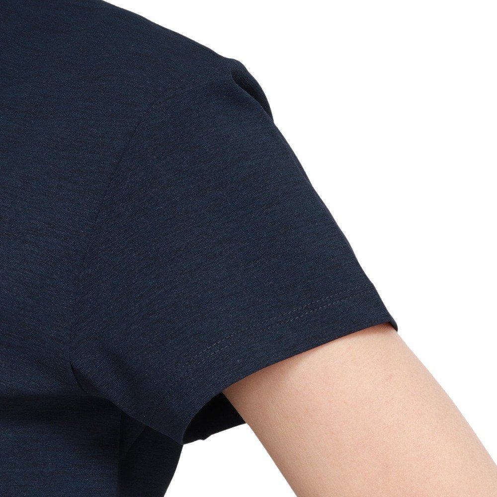 ジローム（GIRAUDM）（レディース）ドライプラス シャインブロック フローラル 半袖Tシャツ CT6S0031-TR864-GRSD NVY