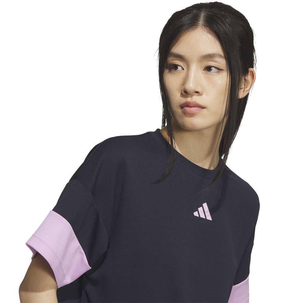 アディダス（adidas）（レディース）MUSTHAVES ルーズフィット カラーブロック 半袖Tシャツ TJ079-KF9201