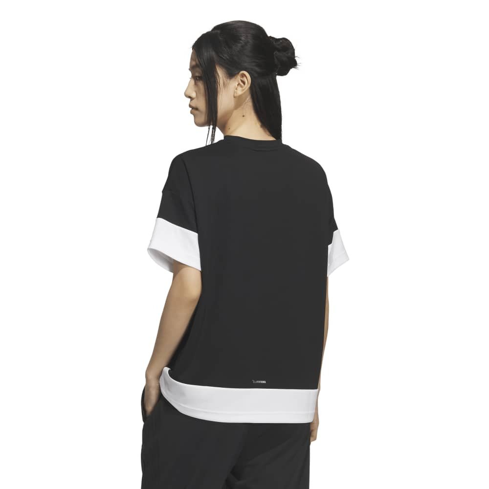 アディダス（adidas）（レディース）MUSTHAVES ルーズフィット カラーブロック 半袖Tシャツ TJ079-KF9202