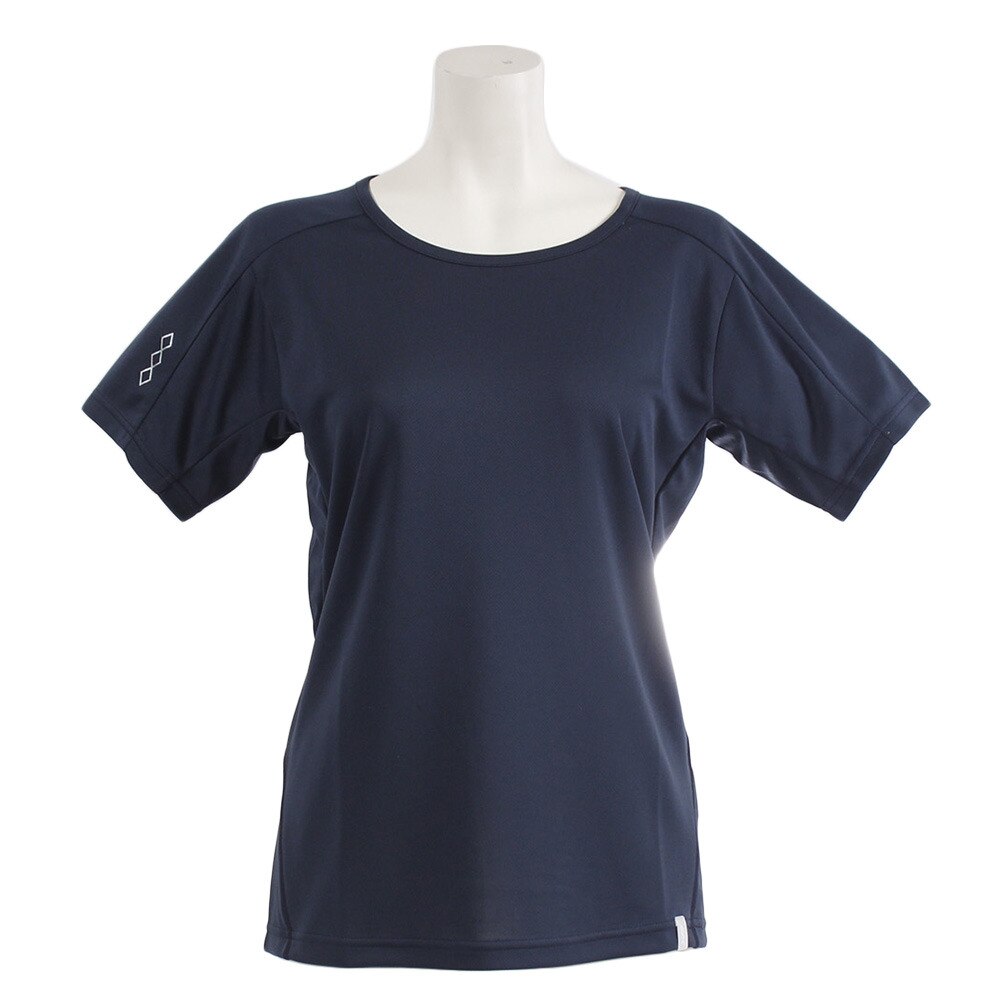  【多少の傷汚れありの為大奉仕】Tシャツ レディース 半袖 サイクルエアー 864G8ID5694 NVY
