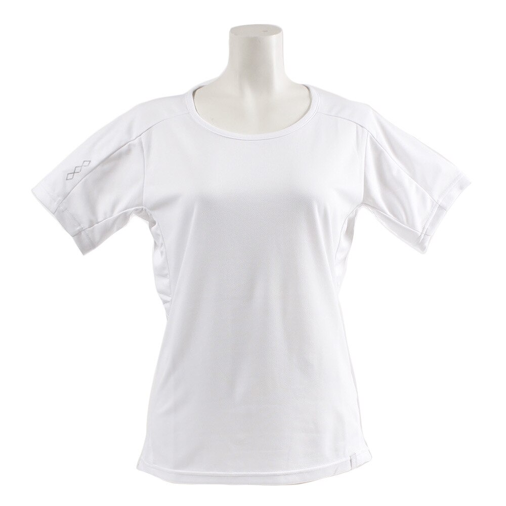  【多少の傷汚れありの為大奉仕】Tシャツ レディース 半袖 サイクルエアー 864G8ID5694 WHT オンライン価格