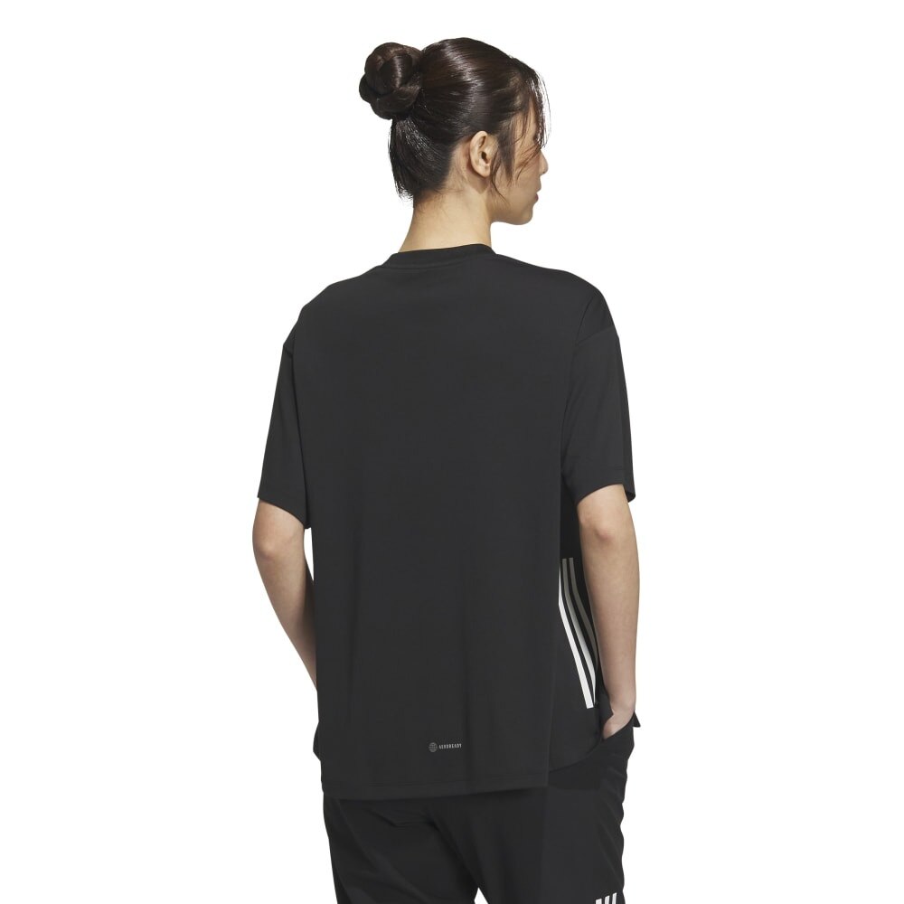 アディダス（adidas）（レディース）半袖シャツ レディース シーズナル ルーズフィット ダブルニット BUJ52-IA5189