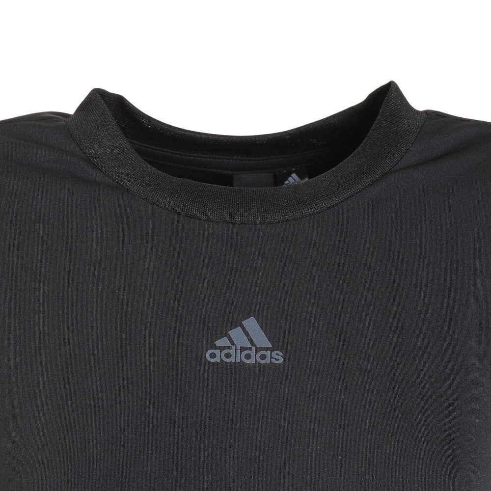 アディダス（adidas）（レディース）半袖シャツ レディース シーズナル ルーズフィット ダブルニット BUJ52-IA5189