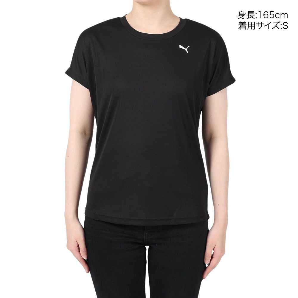 プーマ（PUMA）（レディース）半袖Tシャツ レディース ドライプラス UV 523780 01 BLK
