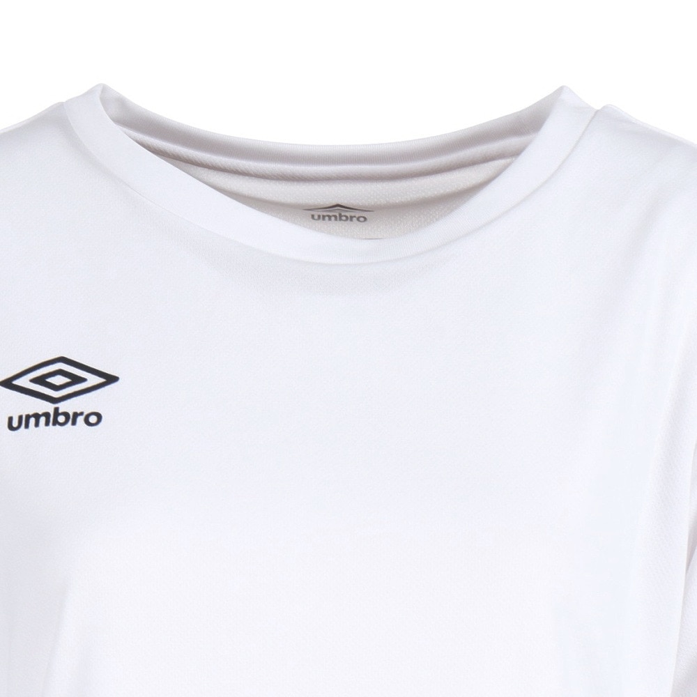 アンブロ（UMBRO）（レディース）半袖Tシャツ レディース ワンポイント ドライ UMWTJA56 WHT