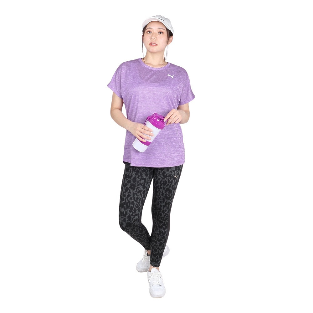 プーマ（PUMA）（レディース）アクティブ メッシュ ヘザー 半袖 Tシャツ 680746 50 PPL