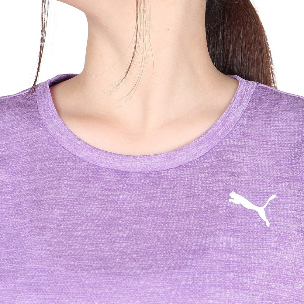 プーマ（PUMA）（レディース）アクティブ メッシュ ヘザー 半袖 Tシャツ 680746 50 PPL