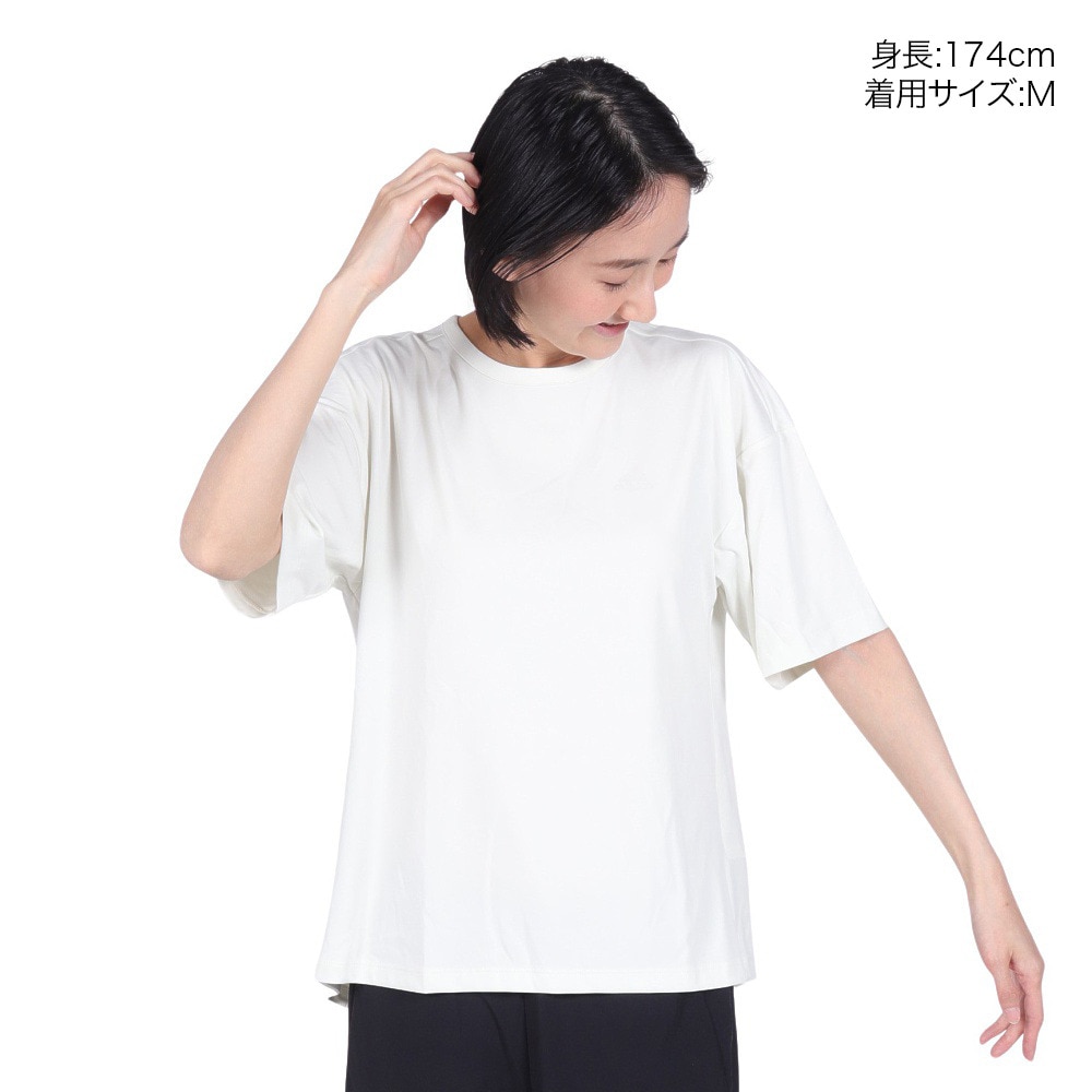 アディダス（adidas）（レディース）シーズナル スポーツウェア ルーズフィット ダブルニット リラックスTシャツ 半袖 JSY11-IM8718