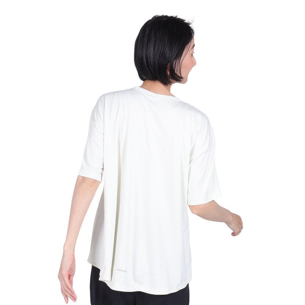 アディダス（adidas）（レディース）シーズナル スポーツウェア ルーズフィット ダブルニット リラックスTシャツ 半袖 JSY11-IM8718