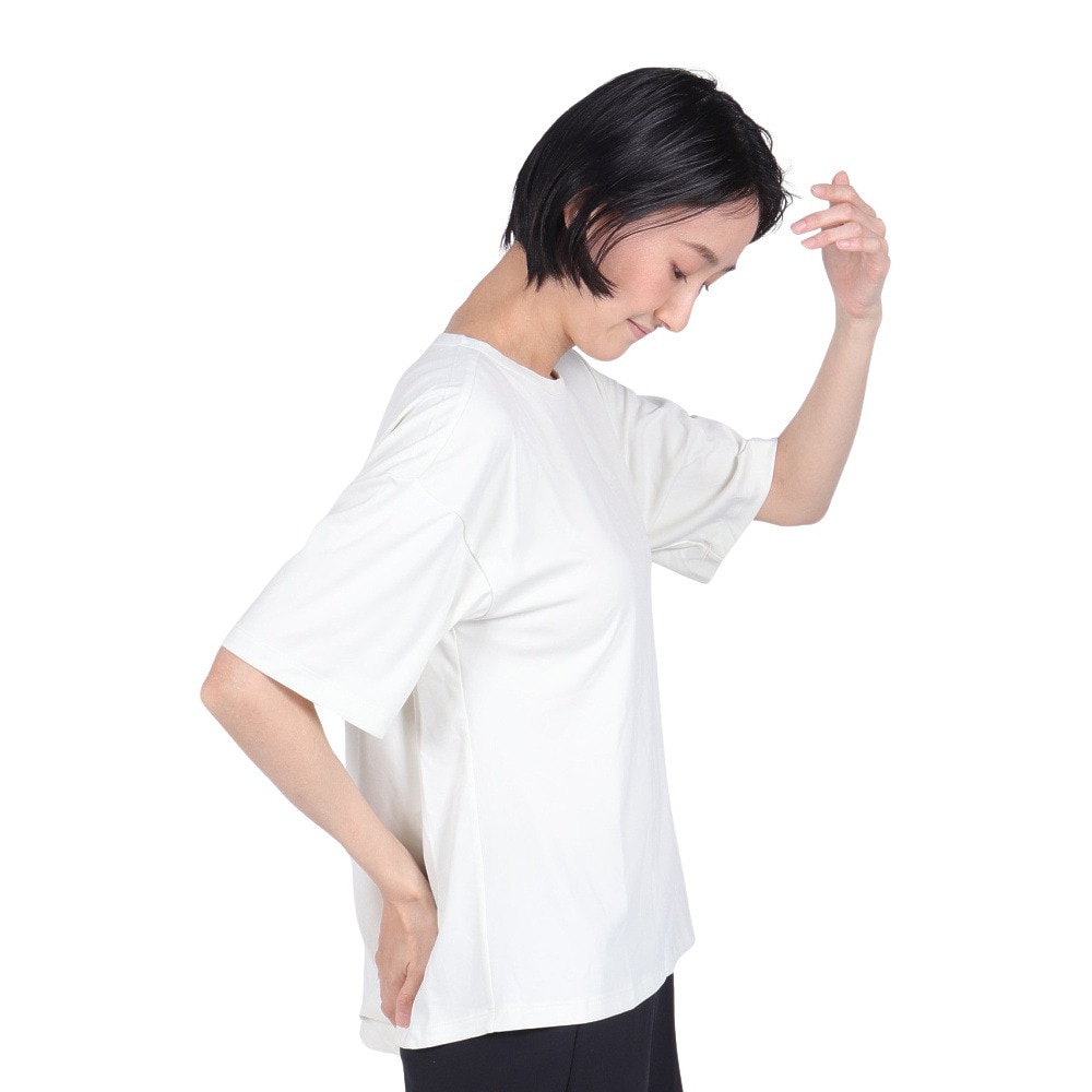 アディダス（adidas）（レディース）シーズナル スポーツウェア ルーズフィット ダブルニット リラックスTシャツ 半袖 JSY11-IM8718