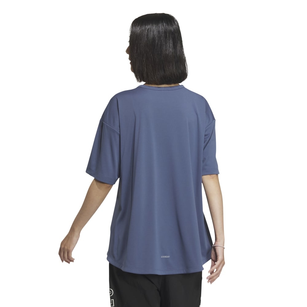 アディダス（adidas）（レディース）ルーズフィット ダブルニット リラックス半袖Tシャツ JSY11-IM8720
