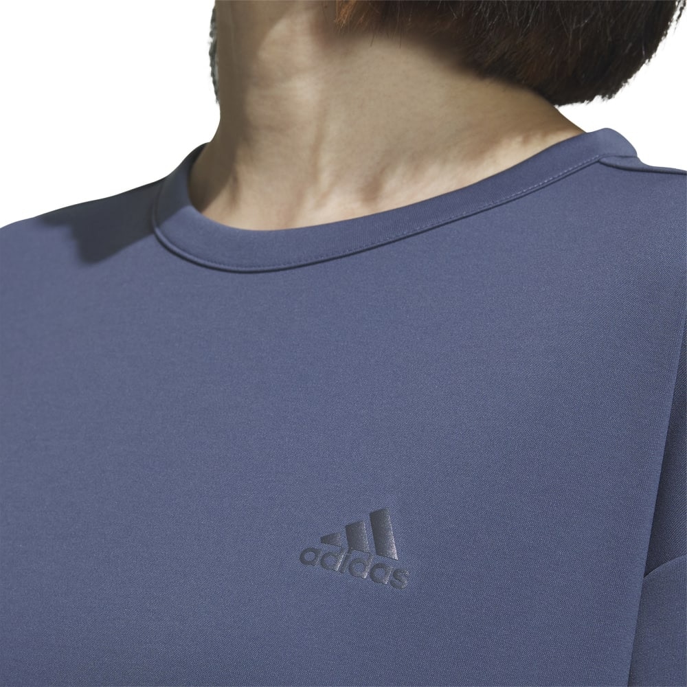 アディダス（adidas）（レディース）ルーズフィット ダブルニット リラックス半袖Tシャツ JSY11-IM8720