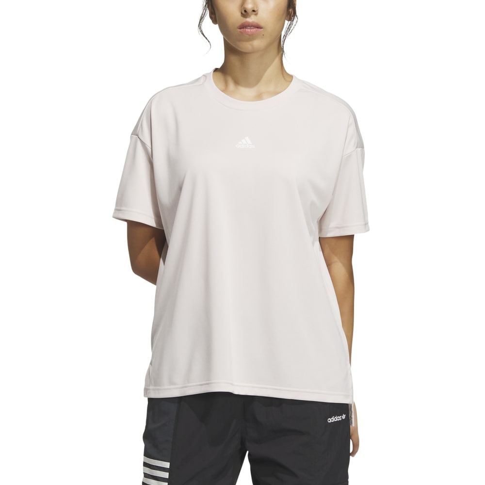 アディダス（adidas）（レディース）Tシャツ 半袖 シーズナル スポーツウェア ルーズフィット ピケ テロ Tシャツ 吸湿 JSY12-IM8721