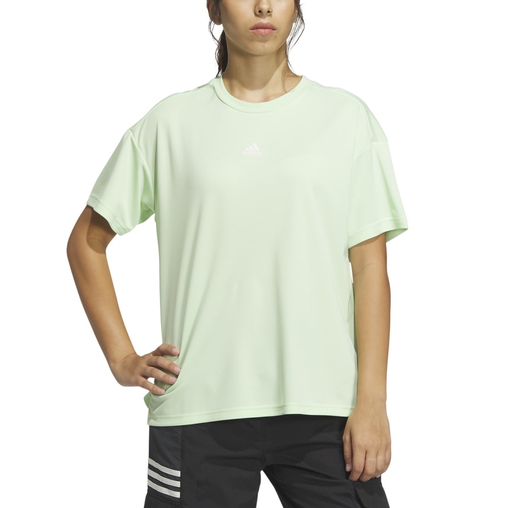 アディダス（adidas）（レディース）シーズナル スポーツウェア ルーズフィット ピケ テロ 半袖Tシャツ JSY12-IM8722