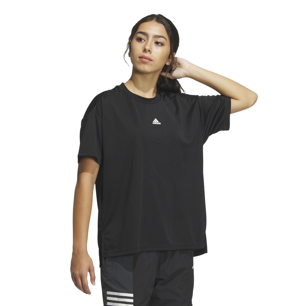 アディダス（adidas）（レディース）シーズナル スポーツウェア ルーズフィット ピケ テロ 半袖Tシャツ JSY12-IM8723