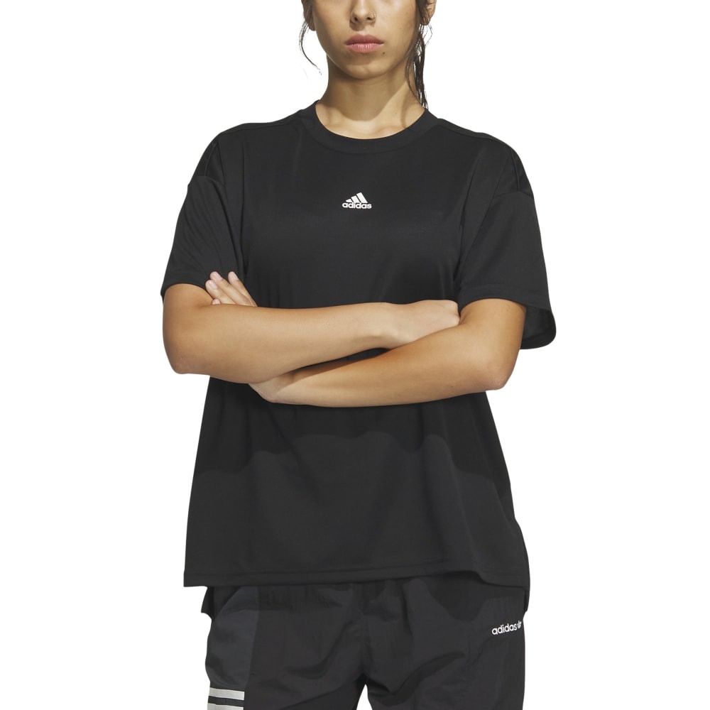 アディダス（adidas）（レディース）シーズナル スポーツウェア ルーズフィット ピケ テロ 半袖Tシャツ JSY12-IM8723