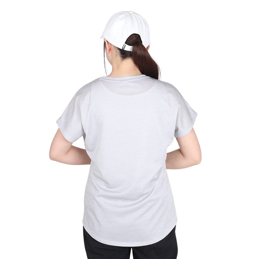 プーマ（PUMA）（レディース）アクティブ メッシュ ヘザー 半袖 Tシャツ 680746 04 LGRY