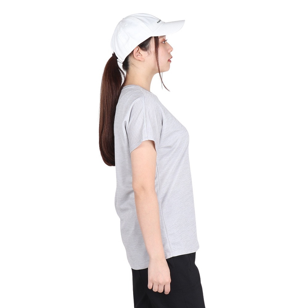 プーマ（PUMA）（レディース）アクティブ メッシュ ヘザー 半袖 Tシャツ 680746 04 LGRY