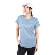 (レディース)アクティブ メッシュ ヘザー 半袖Tシャツ 680746 20 IDG
