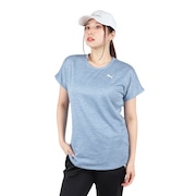 プーマ（PUMA）（レディース）アクティブ メッシュ ヘザー 半袖Tシャツ 680746 20 IDG