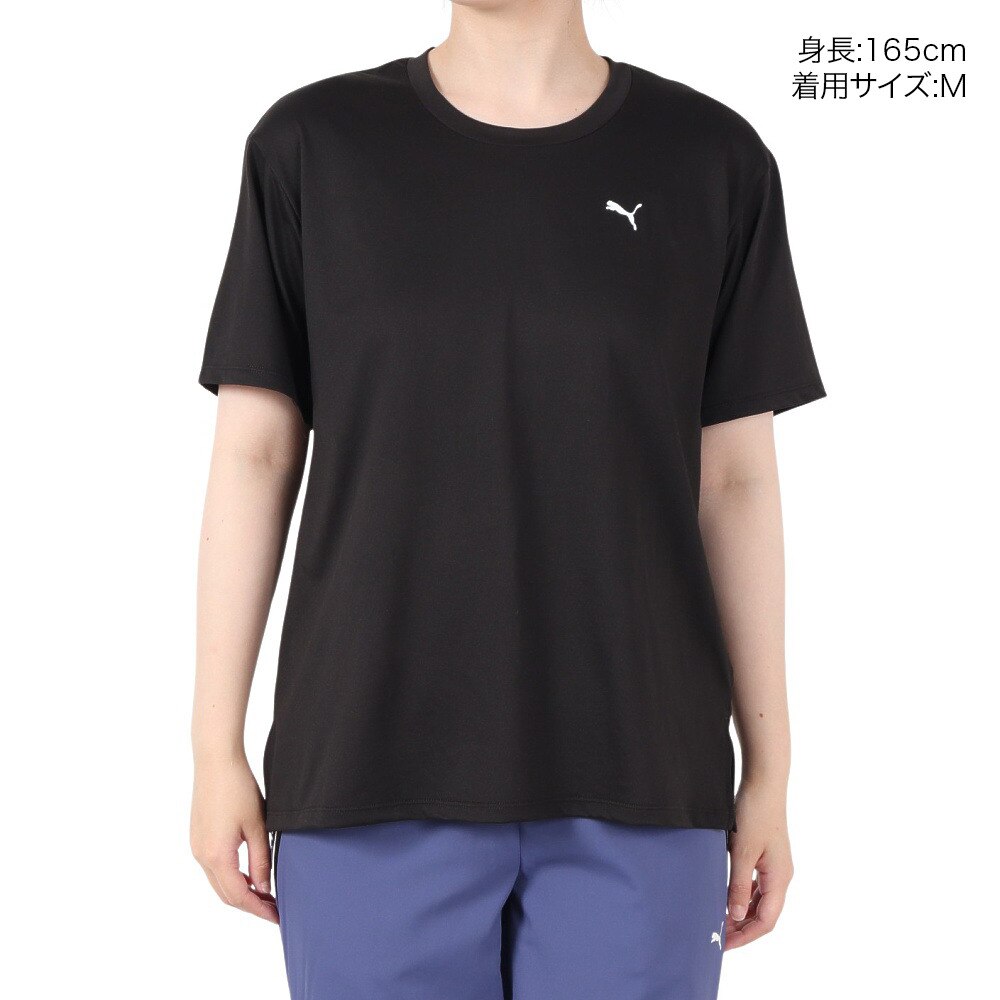プーマ（PUMA）（レディース）トレーニング TAD ベーシック 半袖 Tシャツ 527034 01 BLK